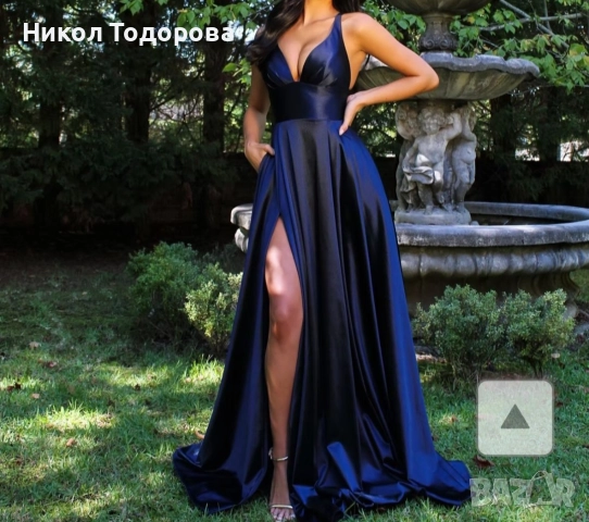 Сатенена бална рокля