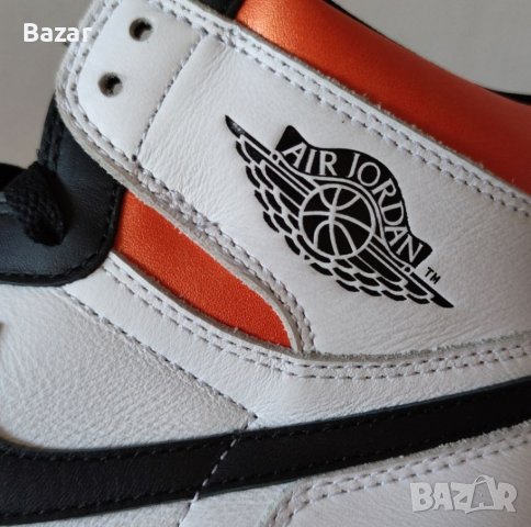 Nike Air Jordan 1 High Electro Orange Размер 42 Номер Обувки Кецове Маратонки Нови Оригинални , снимка 7 - Кецове - 39308217