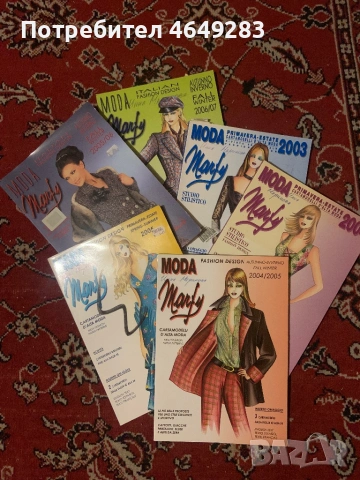 Модни списания за шев с кройки и плетиво