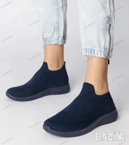 Дамски ниски маратонки Kreta с горна част тип чорап, 2цвята , снимка 5 - Маратонки - 50989248