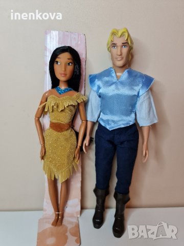 кукла Покахонтас и  кукла Джон Смит оригинални на Дисни, снимка 3 - Кукли - 43525532