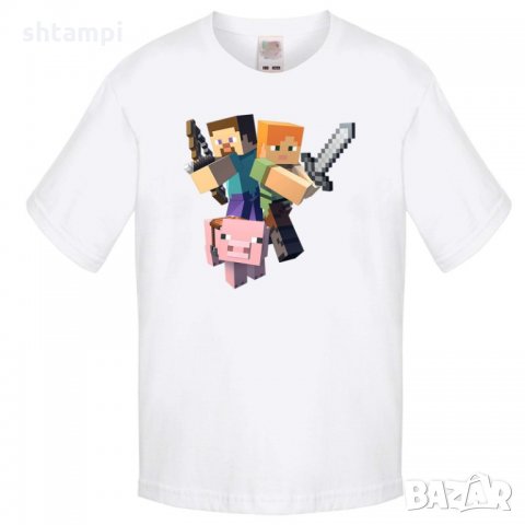 Детска тениска майнкрафт Minecraft 2, снимка 4 - Детски тениски и потници - 32697655