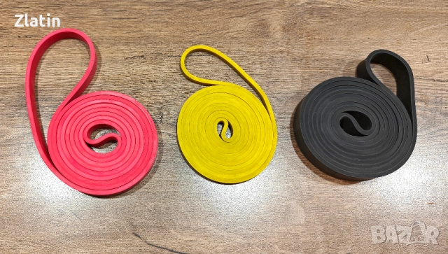 Силови ленти със съпротивление Active Gym - 6,4мм , 13мм и 22мм, снимка 9 - Фитнес уреди - 52383039
