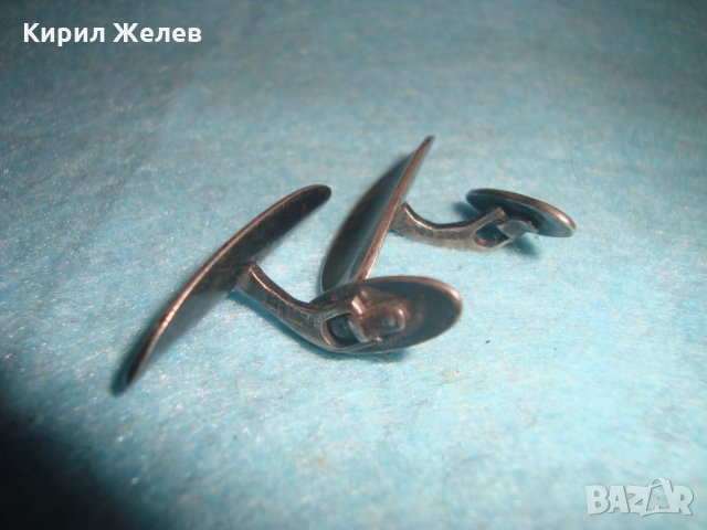 ВИНТИДЖ СТАРИННИ МАРКОВИ СРЕБЪРНИ КОПЧЕТА за РЪКАВЕЛИ ОКСИДИРАНО СРЕБРО 925 СТИЛНИ БУТОНЕЛИ 25159, снимка 13 - Антикварни и старинни предмети - 34884016