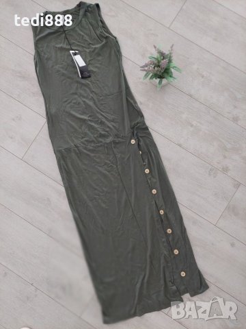 Нова зелена дълга рокля, снимка 1 - Рокли - 40349279