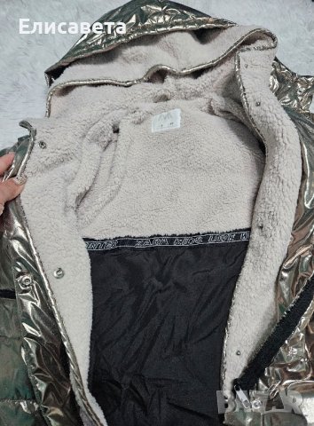 Детско зимно яке в сив цвят Zara, снимка 3 - Детски якета и елеци - 43316090