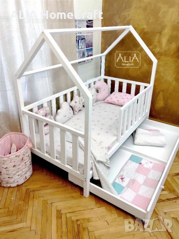 Детско легло Монтесори | Модел: "НИКИ", снимка 1 - Мебели за детската стая - 38489182