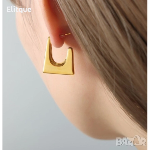 Дамски обеци от медицинска стомана в пънк стил, снимка 6 - Обеци - 52895381