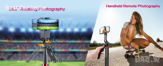 Трипод/ статив 180 см универсален телефони и камери ULANZI MA09, снимка 6 - Селфи стикове, аксесоари - 48468429