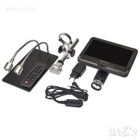 Микроскоп цифров с 7'' монитор и статив Andonstar AD206, снимка 6 - Друга електроника - 52288590