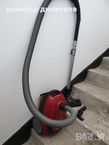 Philips Power Active-Прахосмукачка с торба  , 2000W, пастилено червена