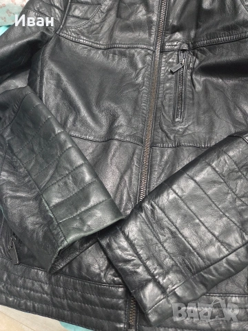 Кожено яке Bershka естествена кожа , снимка 9 - Якета - 53225297