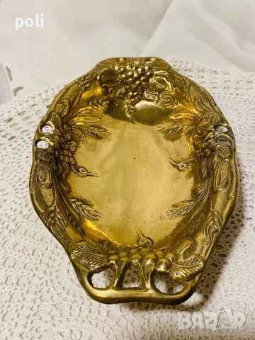 поднос от бронз , снимка 4 - Декорация за дома - 52477698