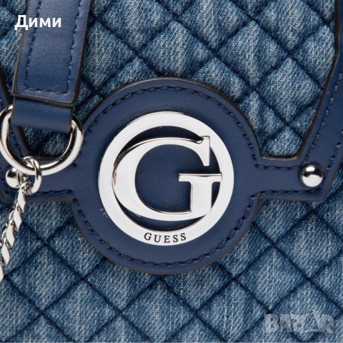 Оригинална Чанта деним на GUESS, снимка 1 - Чанти - 43622260