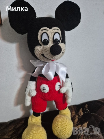 Ръчно изработена играчка - Мики Маус, снимка 2 - Плюшени играчки - 53128335