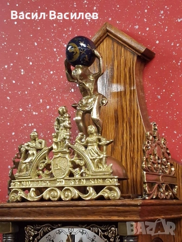 Продавам холандски часовник "Атлас" в перфектен вид, снимка 7 - Стенни часовници - 53439078