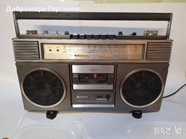 Радиокасетофон "SONY CFS-65S"., снимка 2 - Радиокасетофони, транзистори - 51453156