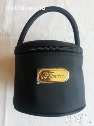 Дамска чанта за бижута и гримове с цилиндрична форма Florence, снимка 2 - Чанти - 28480273