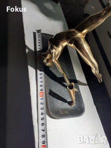 Стара антикварна мастилница със статуетка на балерина фигура, снимка 6 - Антикварни и старинни предмети - 53327514