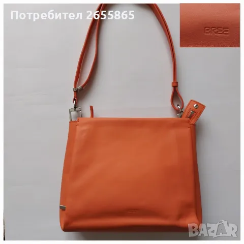 Дамска кожена чанта през рамо, снимка 3 - Чанти - 49814513