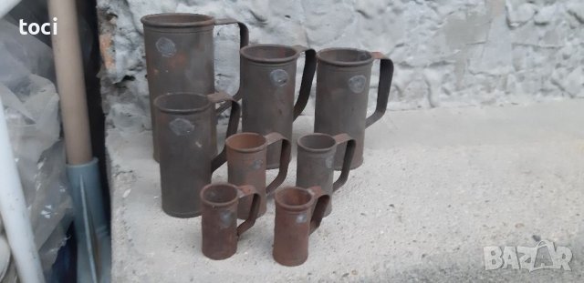 К-т стари колекционерски кръчмарски мерилки за алкохол различни милилитри , снимка 10 - Антикварни и старинни предмети - 38849538