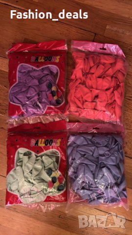 Нов Комплект декорация / украса за рожден ден Парти Балони 100 броя, снимка 8 - Други - 36708807