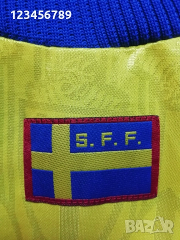 Швеция 1996/1997 оригинална футболна тениска фланелка Adidas Sweden Vintage ретро екип , снимка 9 - Тениски - 52138503