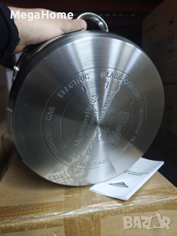 Премиум Тенджера от Неръждаема стомана MERCURY HAUS COSMO PREMIUM, снимка 7 - Съдове за готвене - 53052371