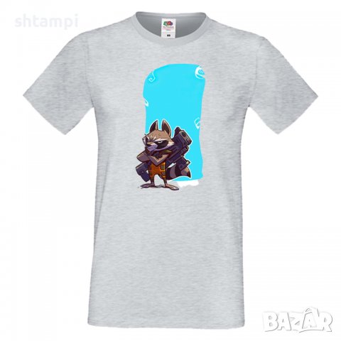 Мъжка тениска Marvel Rocket Racoon 1  Игра,Изненада,Подарък,Геймър,, снимка 10 - Тениски - 36790725