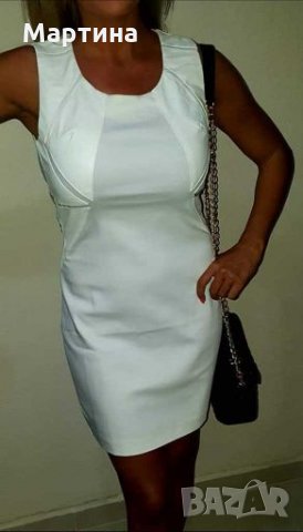 Дамска рокля с кожени мотиви, снимка 3 - Рокли - 27835602