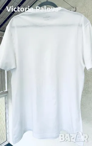 Бяла тениска унисекс DANIEL HECHTER PARIS, снимка 5 - Тениски - 49874973