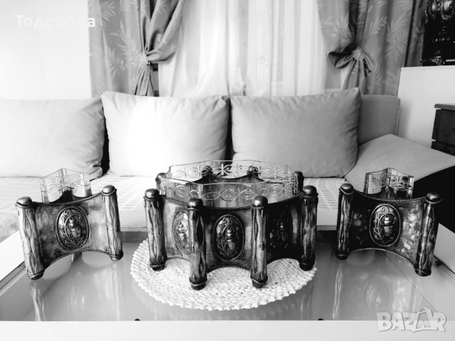 Много рядка стара Френска фруктиера с две вази., 1 400 €