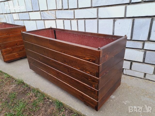 Дървени саксии [кашпи] от масив , снимка 14 - Декорация за дома - 53498504