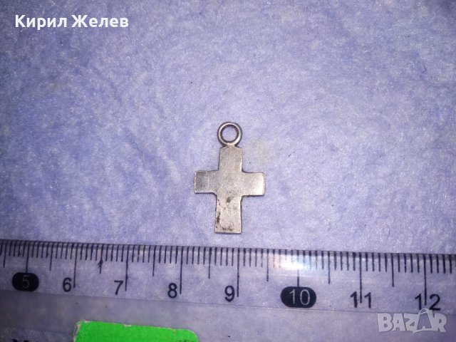 СТАРО КЛАСИЧЕСКИ ГОТИК СТИЛ СРЕБЪРНО КРЪСТЧЕ РЪЧНА ИЗРАБОТКА 33151, снимка 7 - Антикварни и старинни предмети - 39378804