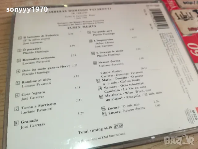 CARRERAS DOMINGO PAVAROTTI-original cd-внос germany 0303251643, снимка 13 - CD дискове - 49346896