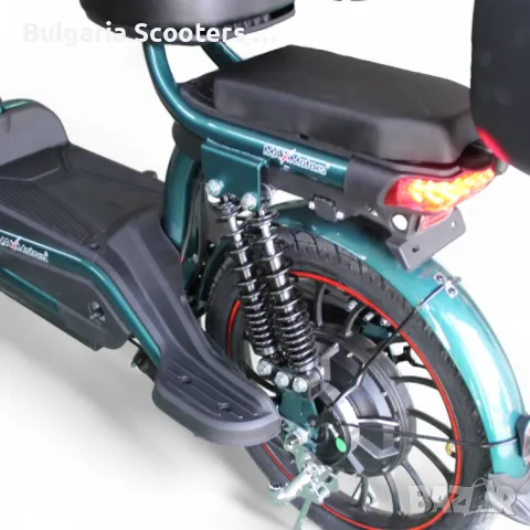 Електрически Мотопед MaxMotors EBZ 20 1200W/60V/20Ah - GREEN, снимка 11 - Мотоциклети и мототехника - 50015432