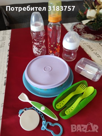 Бебешки шишета виличка лъжичка аксесоари, снимка 4 - Прибори, съдове, шишета и биберони - 43804864