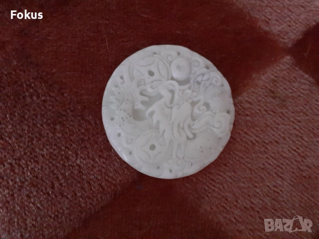 Стар антикварен медальон JADE, снимка 2 - Антикварни и старинни предмети - 53423688