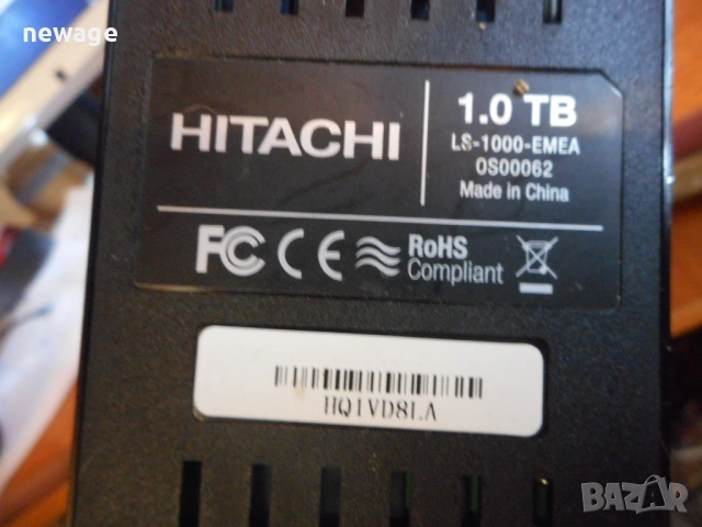 1TB хард външен хард диск хитачи, снимка 2 - Твърди дискове - 53021284