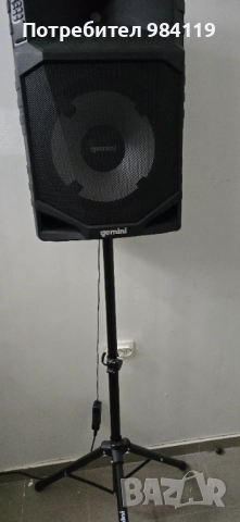 Gemini GSW-T1500PK водоустойчива тонколона със стойка и микрофон, снимка 8 - Тонколони - 51912308