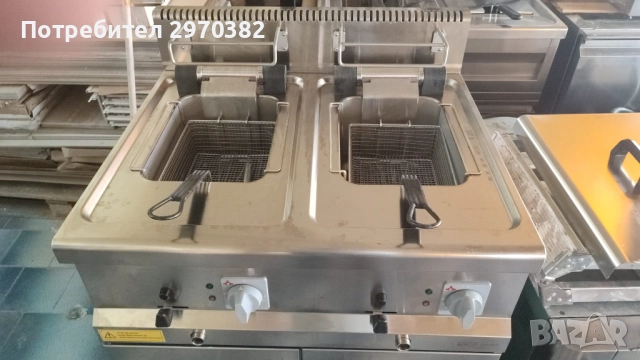 Фритюрник Двоен Професионален, снимка 3 - Обзавеждане на кухня - 51691755