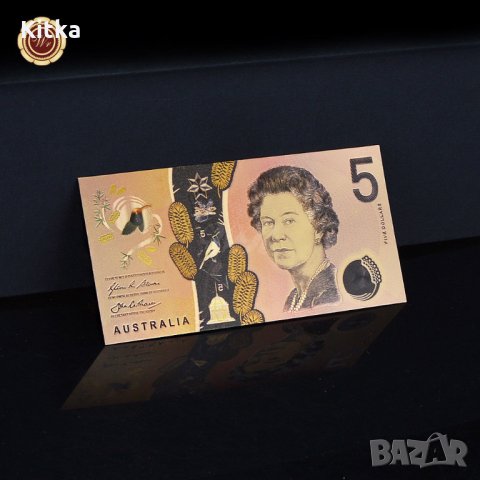 WR Australia $ 5 цветно злато банкнота 2016 , снимка 3 - Колекции - 26828630
