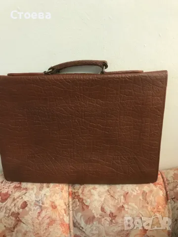 ретро кожена мъжка чанта, снимка 3 - Антикварни и старинни предмети - 47569261