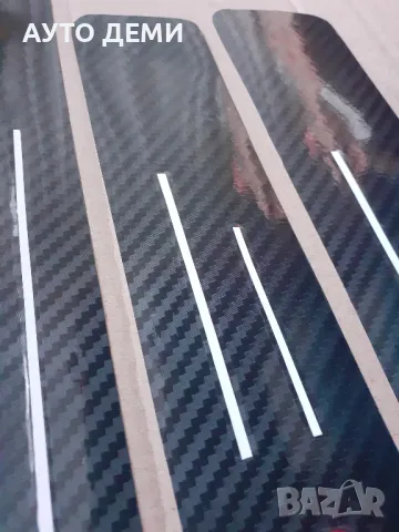 ТОП Цена за 4 бр-16 лв гланц карбон стикери за прагове за Мини Купър S Mini Cooper S, снимка 4 - Аксесоари и консумативи - 50195559