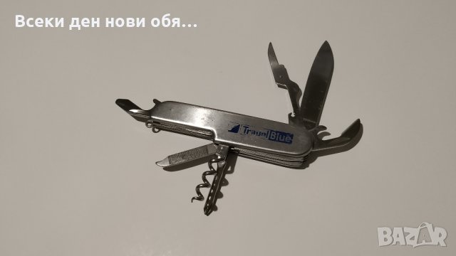 Джобен нож Travel Blue , снимка 5 - Ножове - 28564007