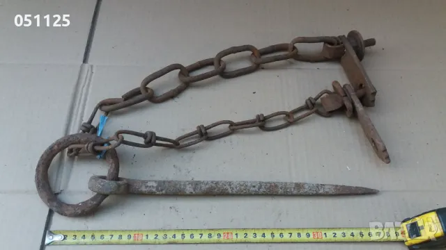 стар масивен клюн, окова - възраждане , снимка 2 - Антикварни и старинни предмети - 48512648