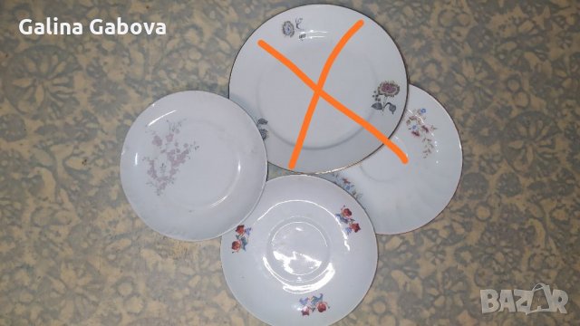Старинни порцеланови чинии , снимка 5 - Чинии - 29023423