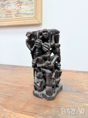 Африканска дърворезба - Дървото на живота. №7817, снимка 4 - Антикварни и старинни предмети - 53043272