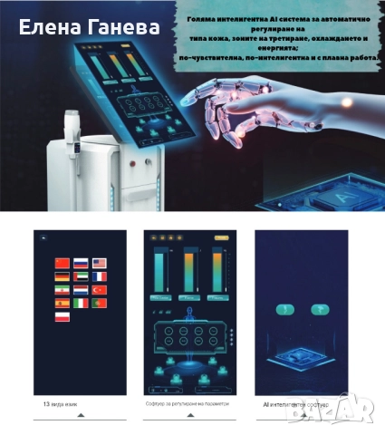 Infinity Clatro – професионален диоден лазер с USA Coherent модул и AI софтуер , снимка 2 - Козметични уреди - 52138694