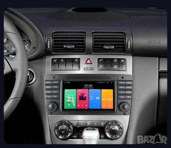 Мултимедия, Двоен дин, за Mercedes C Class, W203, W 209,с Android, C220, C320, CLK, C220, Навигация, снимка 2 - Аксесоари и консумативи - 43447989